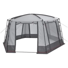 Шатер-тент TREK PLANET Siesta Tent, шестиугольной формы, 460 см х 400 см х 225 см, цвет: серый/т. Cерый