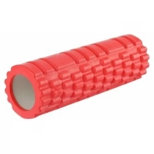 Роллер для йоги 30 х 10 см, массажный, цвет красный